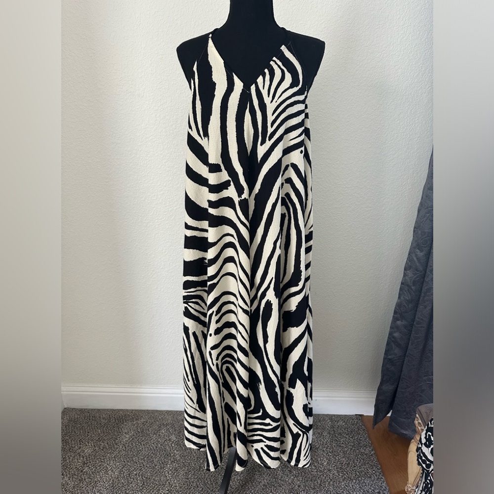 Zebra maxi dress
